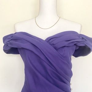 Vintage Off The Shoulder Party Dreas